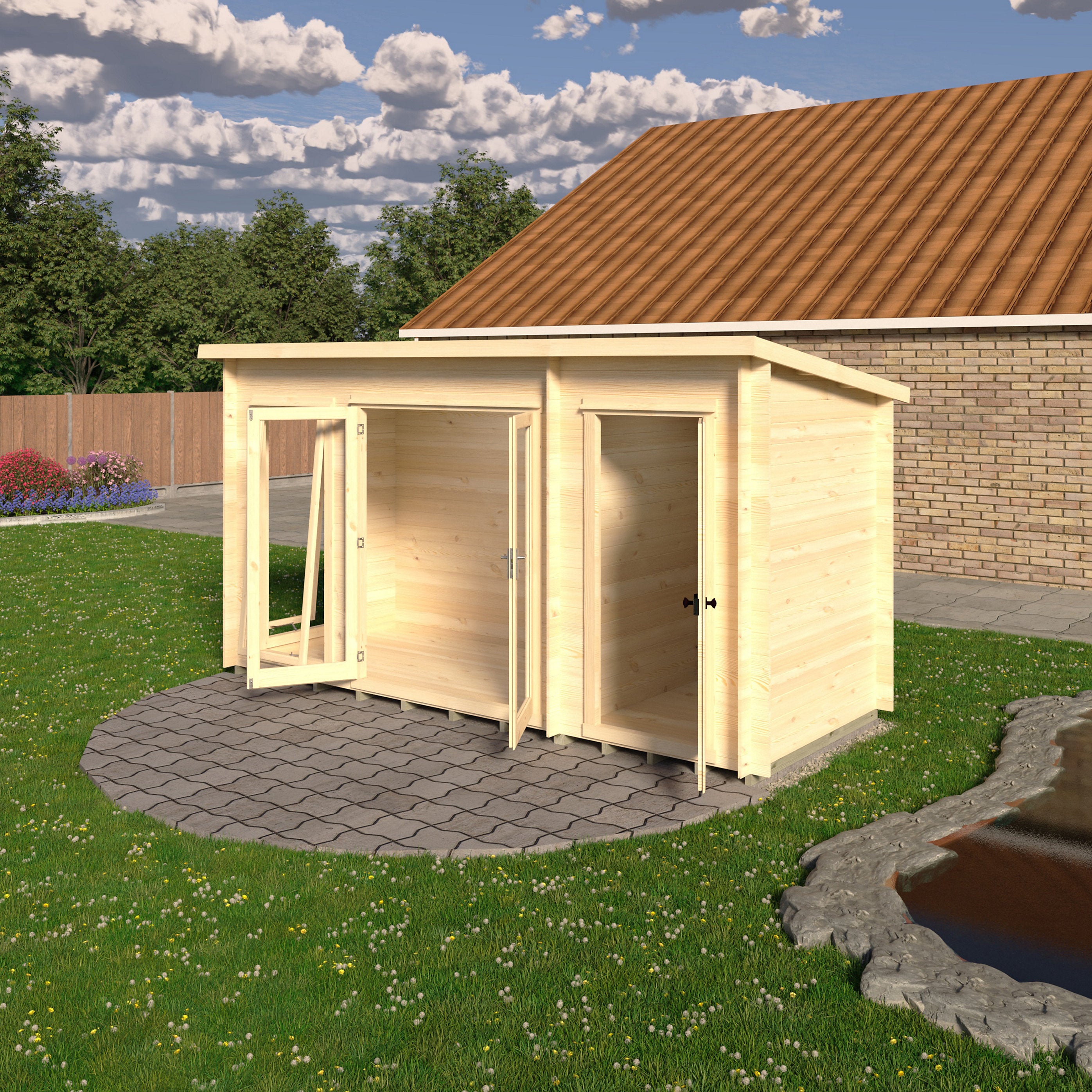Shire Walsoken 6x14 Log Cabin