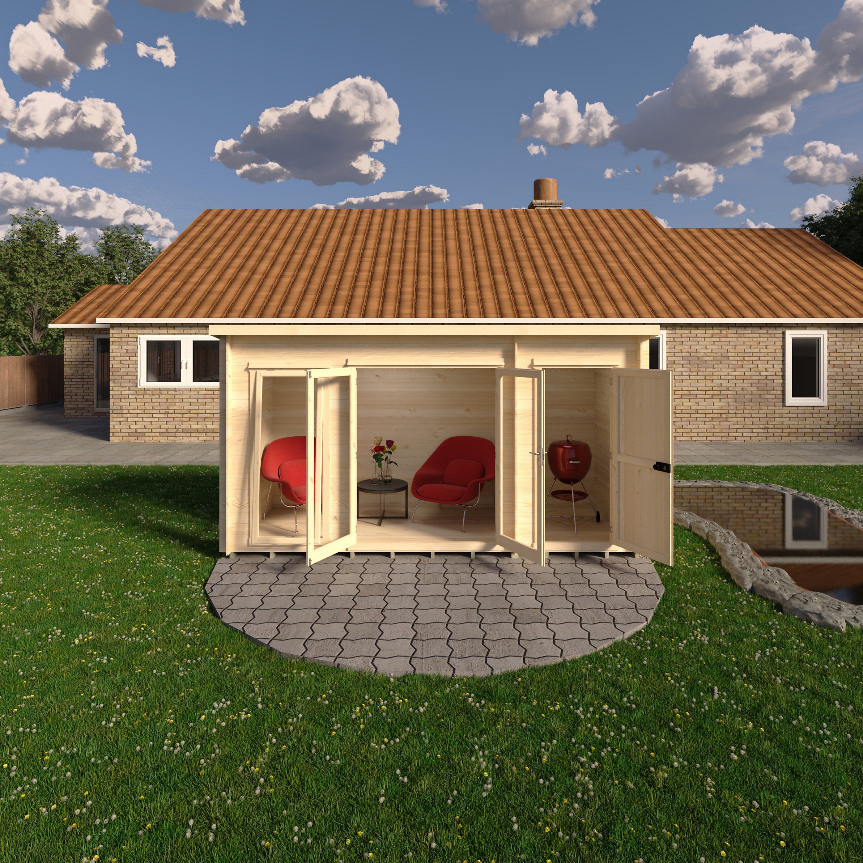 Shire Walsoken 6x14 Log Cabin