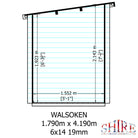 Shire Walsoken 6x14 Log Cabin