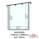 Shire Walsoken 6x17 Log Cabin