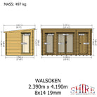 Shire Walsoken 8x14 Log Cabin