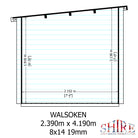 Shire Walsoken 8x14 Log Cabin