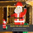 HOMCOM Inflatable 2.4m Santa Claus - anydaydirect