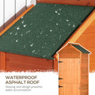 Outsunny 84 x 52cm Garden Shed 4-Tier Wooden Garden Outdoor Shed 3 Shelves Utility Gardener Cabinet Lockable Double Doors Tool Kit Storage - anydaydirect