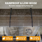 Outsunny Front Door Canopy, Outdoor Awning, Rain Shelter, 303 x 96cm , Brown - anydaydirect