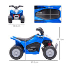 AIYAPLAY Honda Licensed Kids Electric Quad Bike 6V ATV Ride On for 1.5-3 Years Blue - anydaydirect