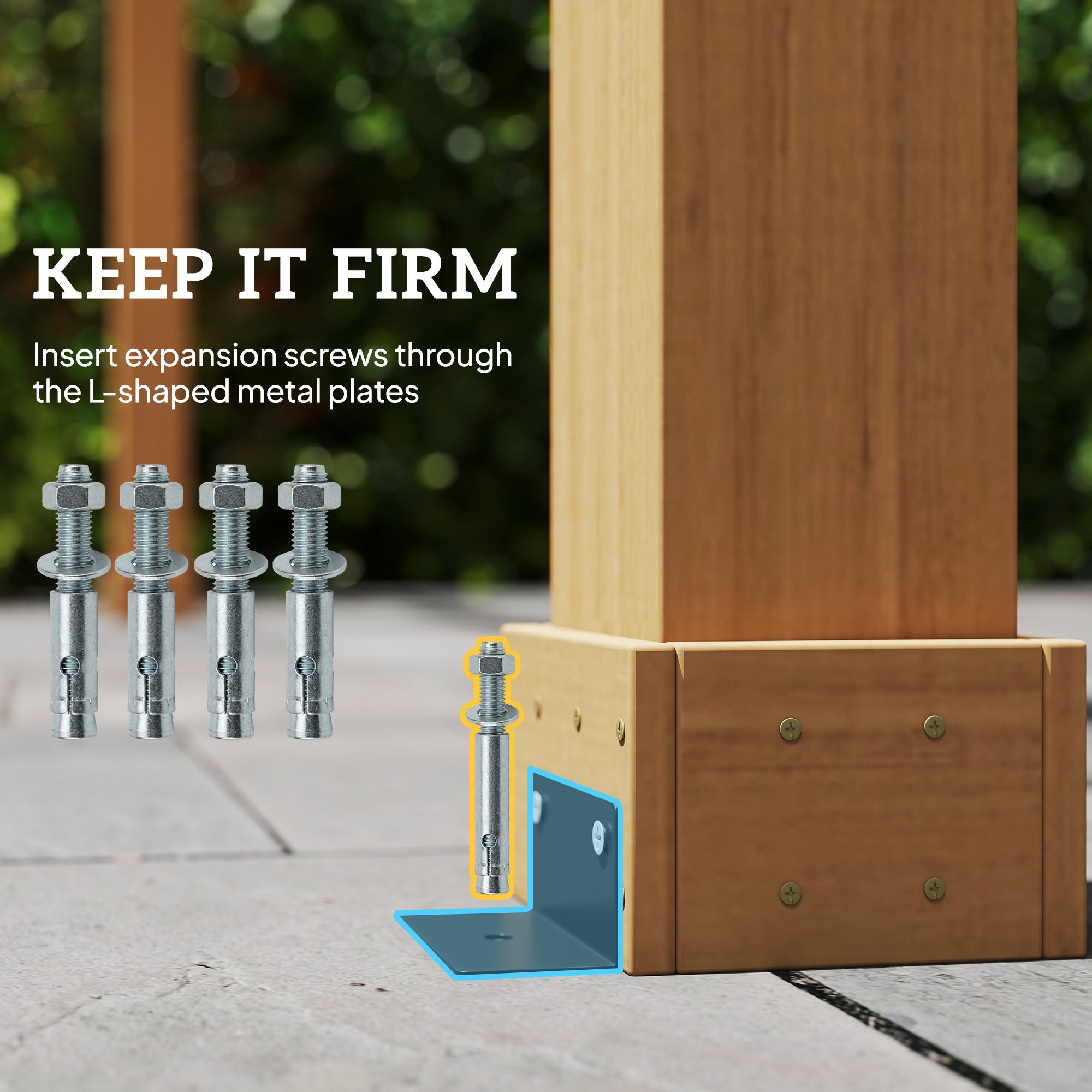 Outsunny Graden Pergola Kit, Wooden Pergola Gazebo Grape Trellis with Stable Structure, 3.6 x 3.6m, Dark Brown - anydaydirect