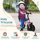 HOMCOM Toddler Trike: Pedal-Powered Adventure for Little Riders, Sturdy Frame, Vibrant Pink - anydaydirect