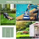 Outsunny 6.8 x 4.3ft Outdoor Garden Storage Shed, Tool Storage Box for Backyard, Patio and Lawn, Light Green - anydaydirect