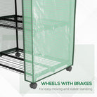 Outsunny Three-Tier Mini Greenhouse - Green - anydaydirect