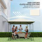 Outsunny 3 x 3(m) Gazebo Canopy Replacement, for 01-0867 - Cream - anydaydirect