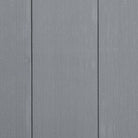 Outsunny Wooden Garden Storage Shed Lockable Tool Cabinet Organizer w/ Storage Table, Double Door, 139 x 75 x 160 cm, Grey - anydaydirect