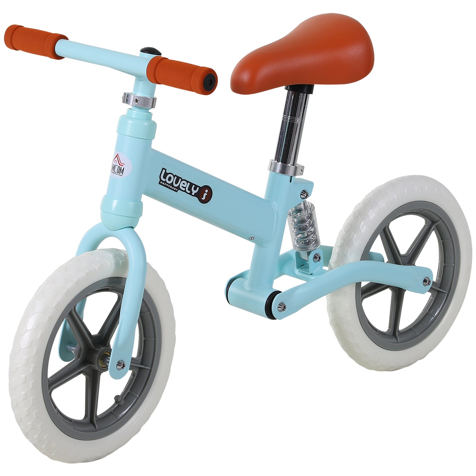 HOMCOM Stride-Right Toddler Cycle: Pedal-Free Balance Trainer for Developing Walking Prowess, Azure Blue - anydaydirect