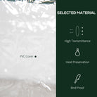 Outsunny 3 Tier Mini Greenhouse Portable Garden Grow House with Roll Up Door and Wire Shelves, 69L x 49W x 125H cm, Clear - anydaydirect