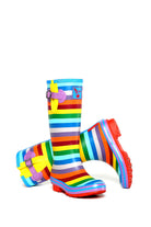 Evercreatures Rainbow Tall Wellies - anydaydirect