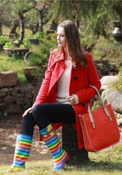 Evercreatures Rainbow Tall Wellies - anydaydirect