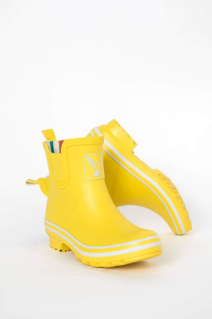 Evercreatures Yellow Meadow Ankle Wellies - anydaydirect