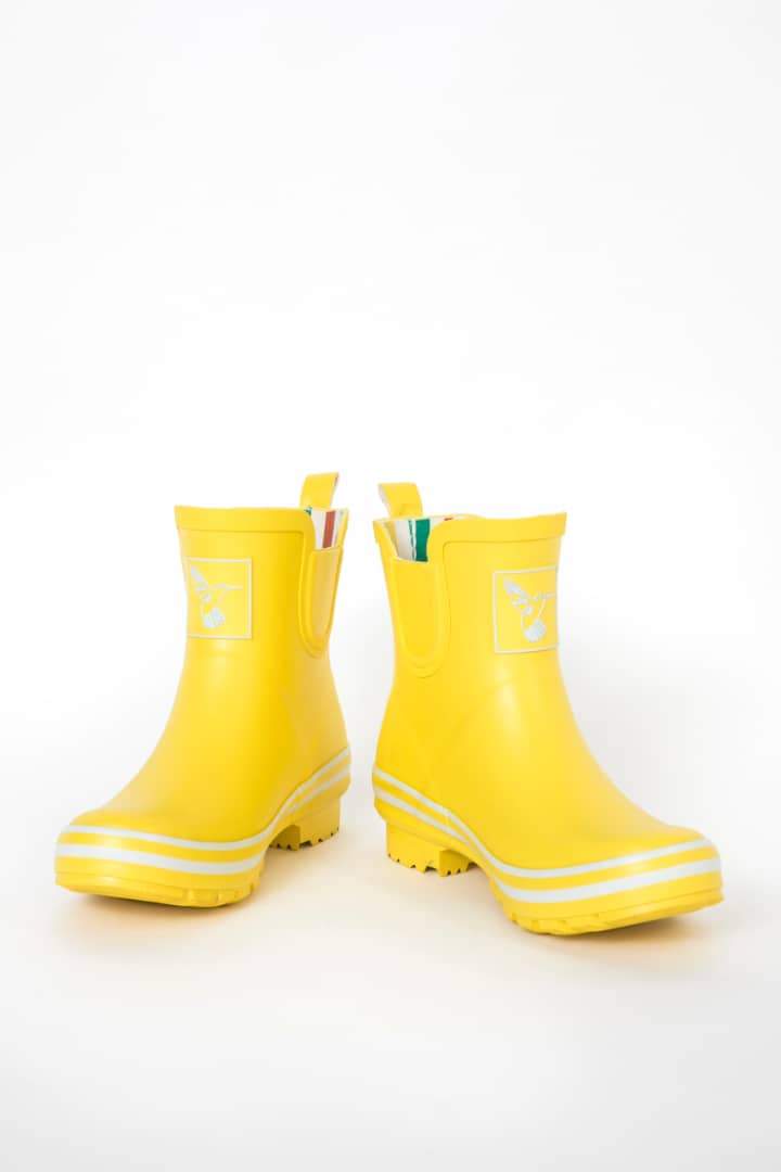 Evercreatures Yellow Meadow Ankle Wellies - anydaydirect