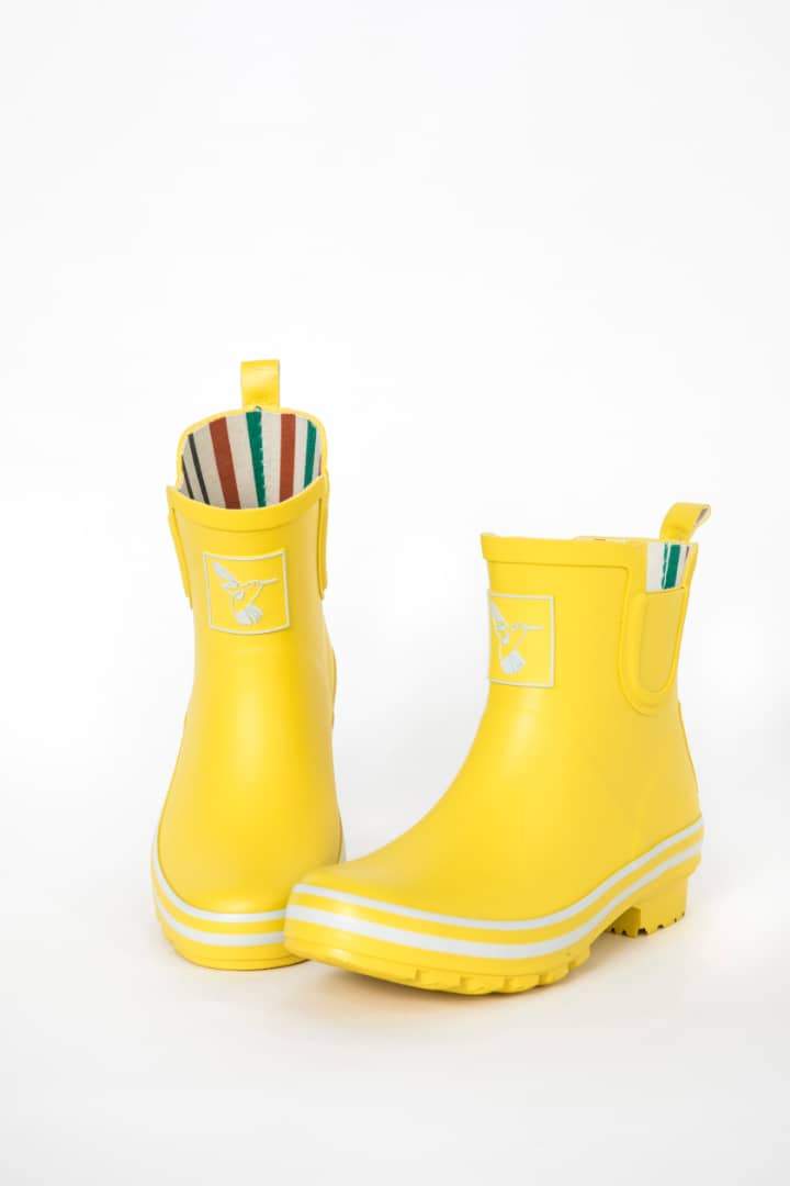 Evercreatures Yellow Meadow Ankle Wellies - anydaydirect
