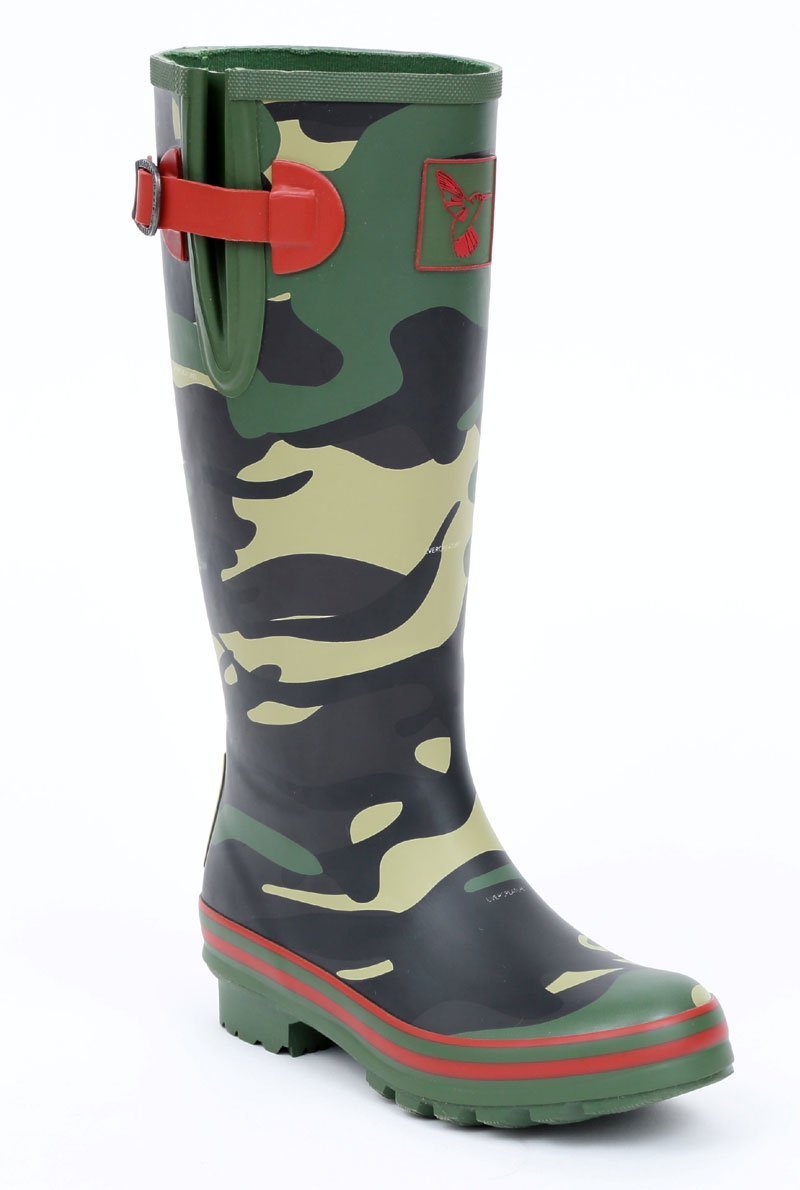 Evercreatures Camouflage Tall Wellies - anydaydirect