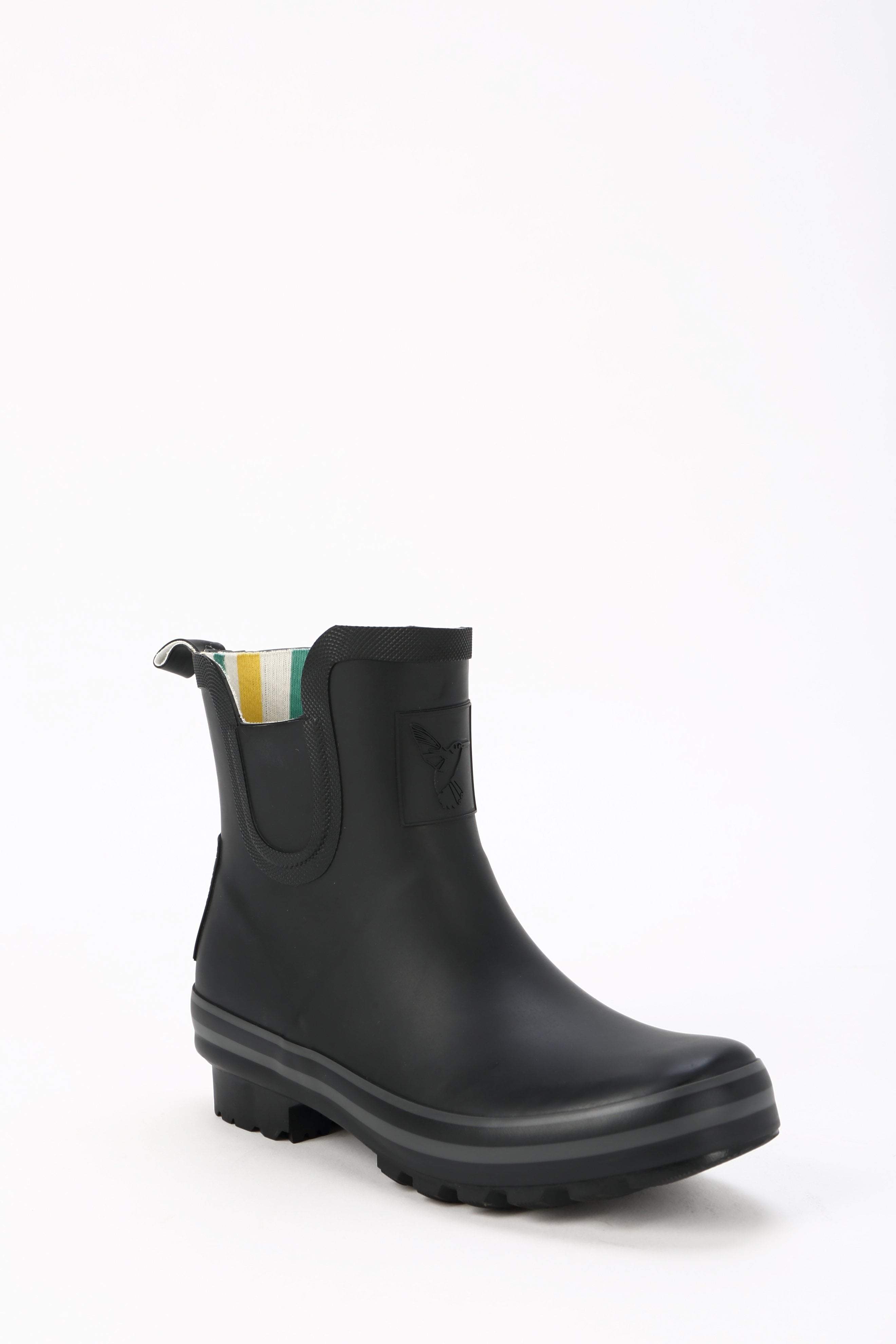 Evercreatures All Black Plain Meadow Wellies - anydaydirect