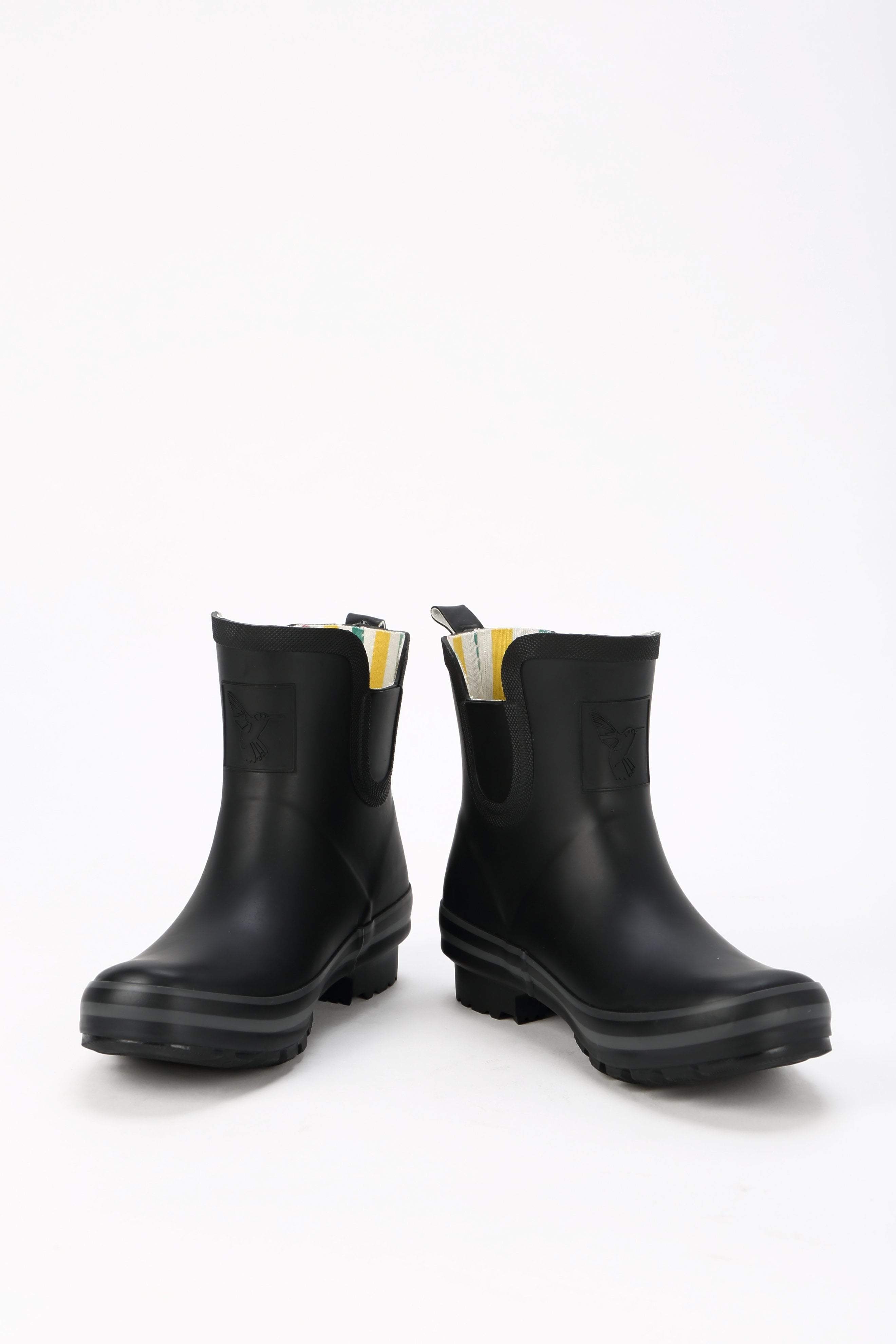 Evercreatures All Black Plain Meadow Wellies - anydaydirect