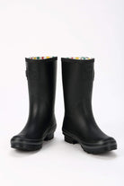 Evercreatures All Black Plain Short Wellies - anydaydirect