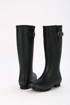 Evercreatures All Black Plain Tall Wellies - anydaydirect