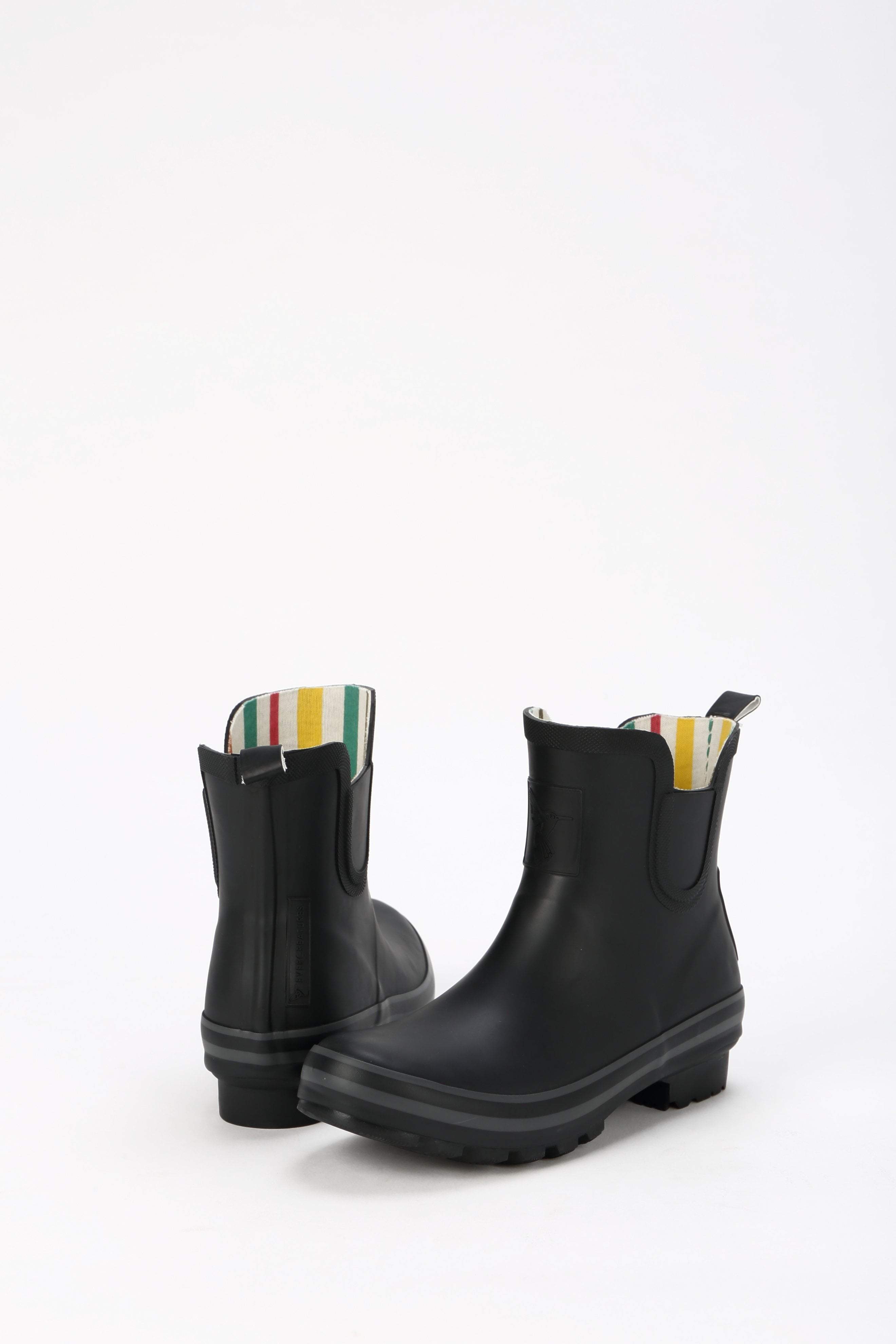 Evercreatures All Black Plain Meadow Wellies - anydaydirect