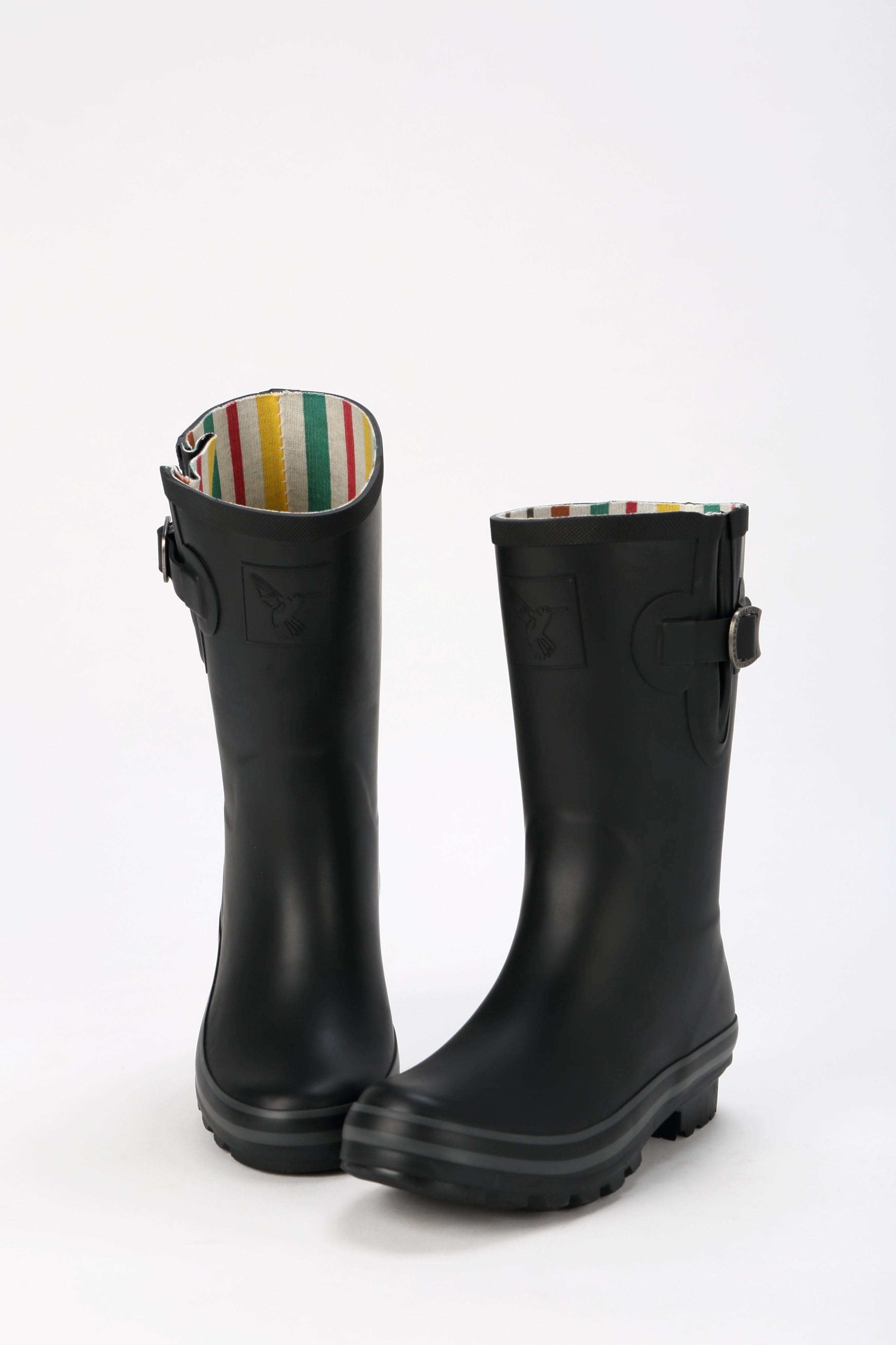 Evercreatures All Black Plain Short Wellies - anydaydirect