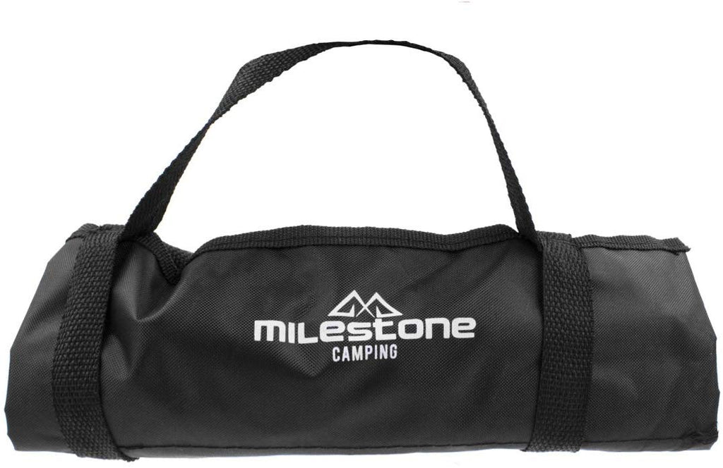 Milestone 5 Piece Full Tent Accesory Set With Storage Bag Black - anydaydirect