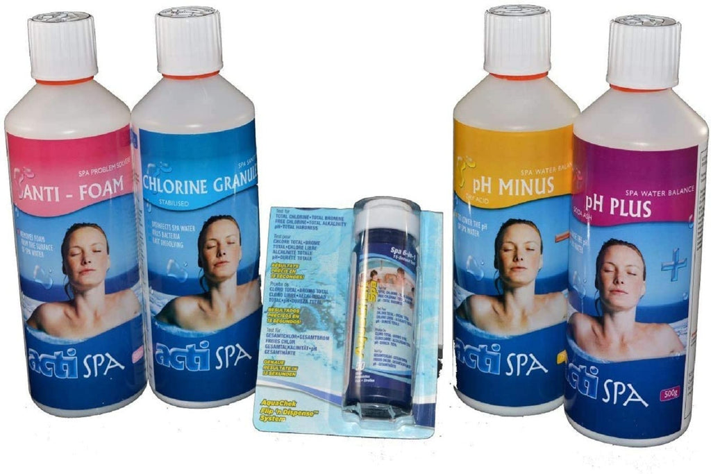 Acti Spa Hot Tub Water Care Chemical Starter Kit - anydaydirect