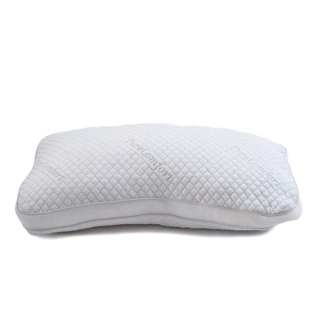 PureComfort Replacement Pillowcase for the Curved Pillow - Soft & Comfortable Pillowcase for Curved Pillows - Pillow Sold Separately (Set of 1, White) - anydaydirect