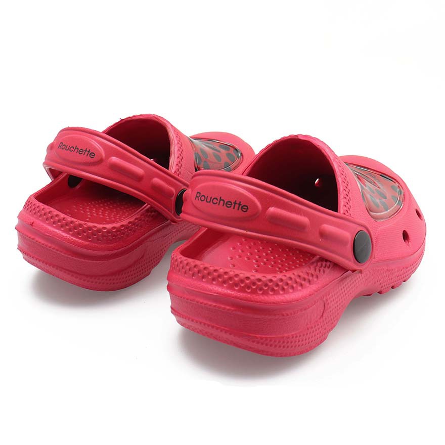 Rouchette Anabel Kids Clog - Red - anydaydirect