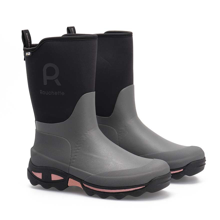 Rouchette Clean Garden Half Boot - Grey - anydaydirect