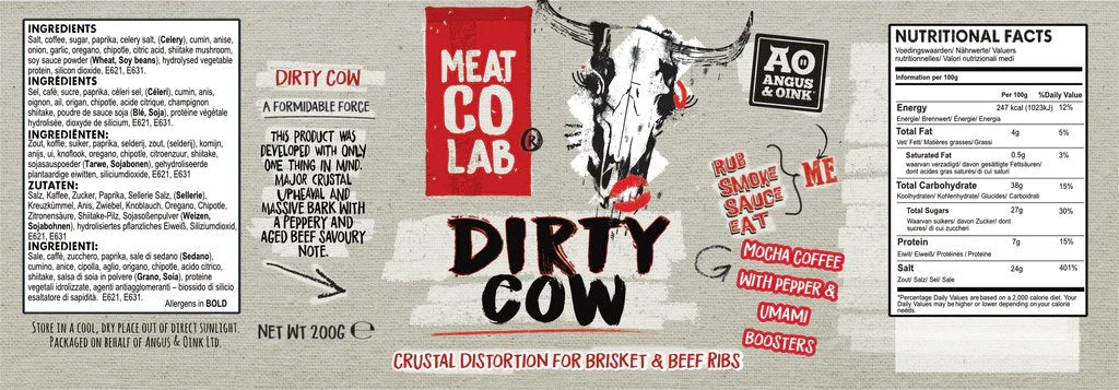 Angus &amp; Oink Dirty Cow Beef BBQ Rub, 220g. - anydaydirect
