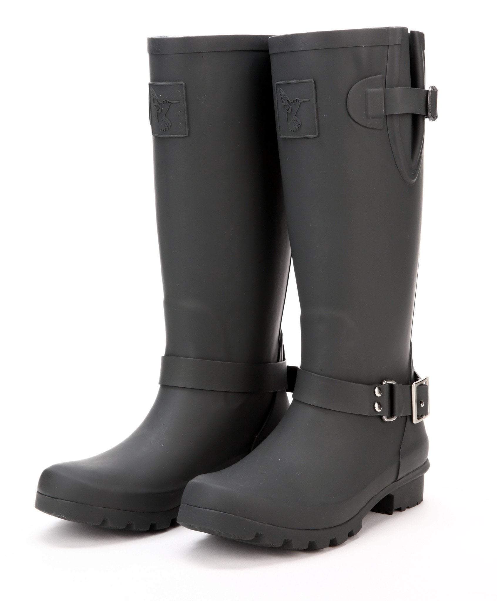 Evercreatures Triumph Charcoal Tall Wellies - anydaydirect