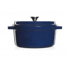 Grandfeu Enamelled Cast Iron Pot in Blue, 4.7l. With Lid - anydaydirect