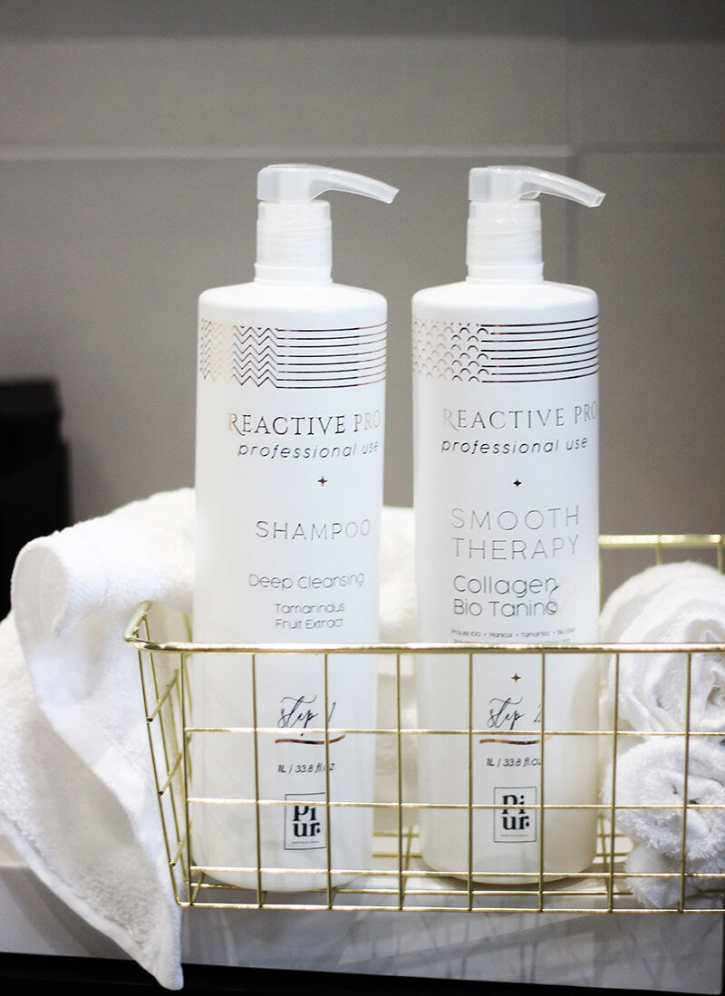 PIUR - Reactive Pro Sulphate Free Smooth Therapy Collagen Haircare System KIT 1L - anydaydirect