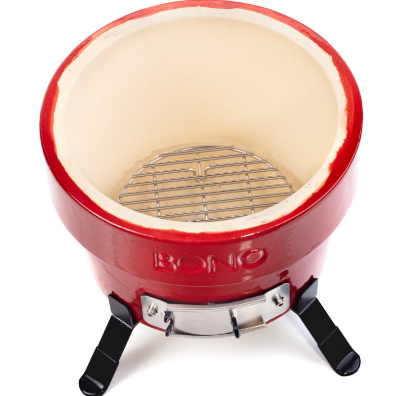 Kamado Bono Hibachi Ceramic Table Grill 12'' - anydaydirect