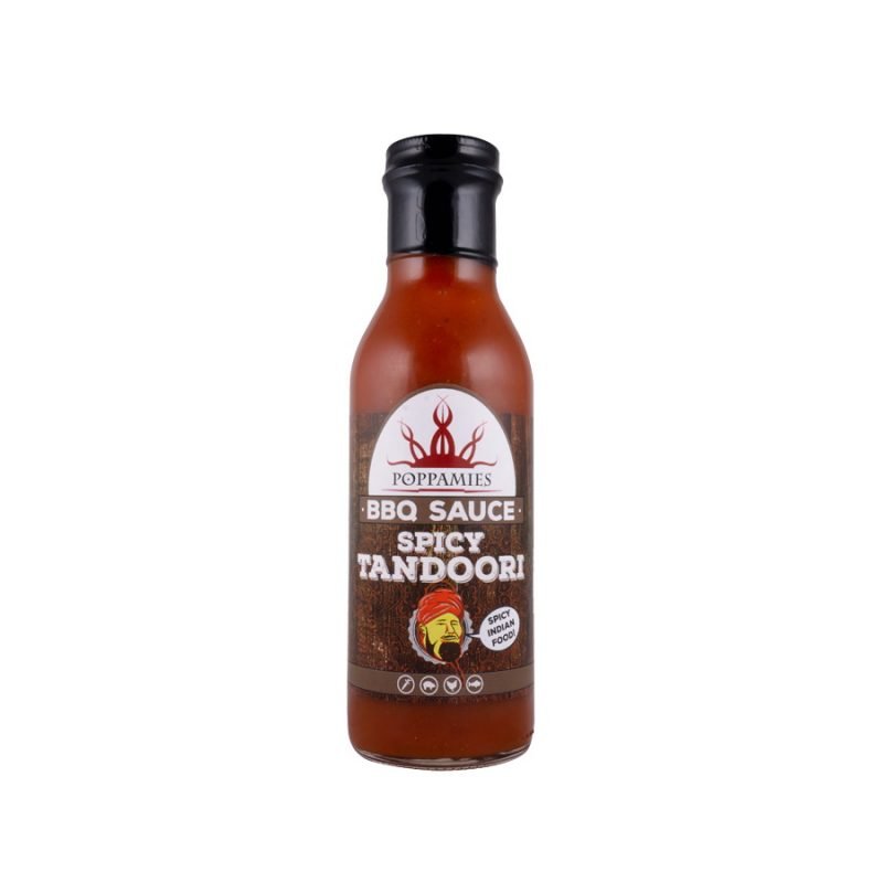 Poppamies Spicy Tandoori BBQ Sauce, 405g. - anydaydirect