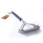 Texas Club 3-Head Spiral Grill Brush, 43 cm - anydaydirect