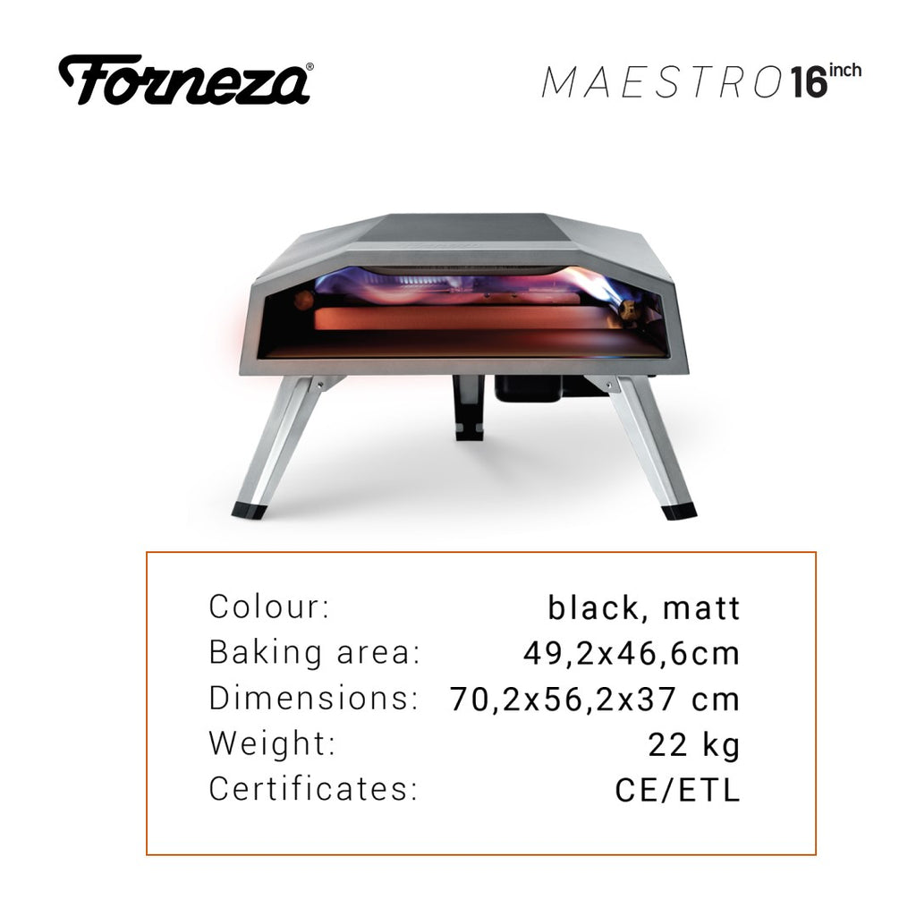 Forneza 16 Inch Gas Pizza Oven with Accessories Bundle - anydaydirect