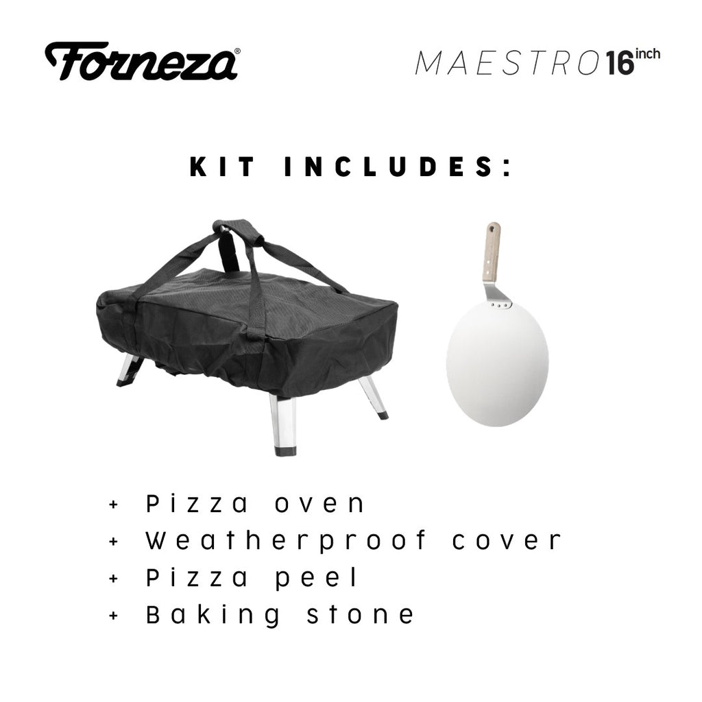 Forneza 16 Inch Gas Pizza Oven with Accessories Bundle - anydaydirect
