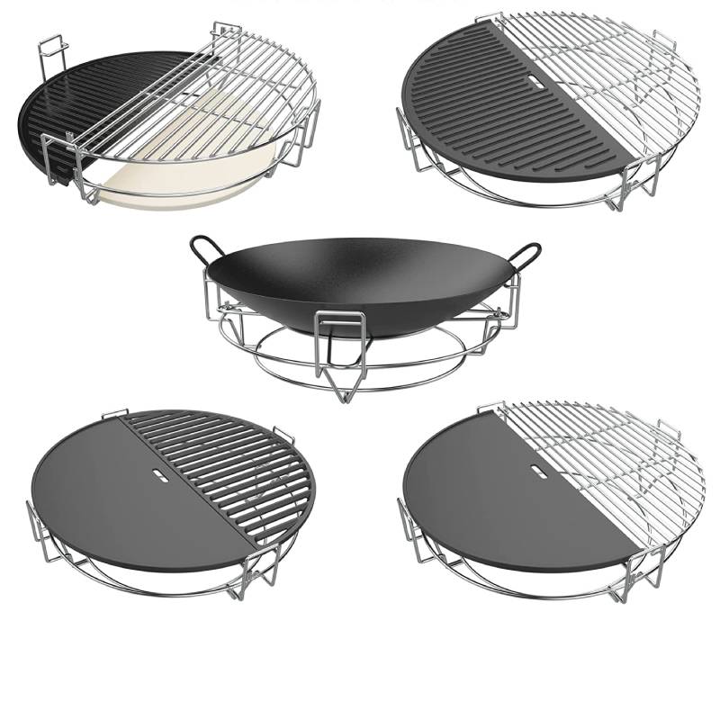 Multifunction two-zone grilling system 20' (Media) - anydaydirect