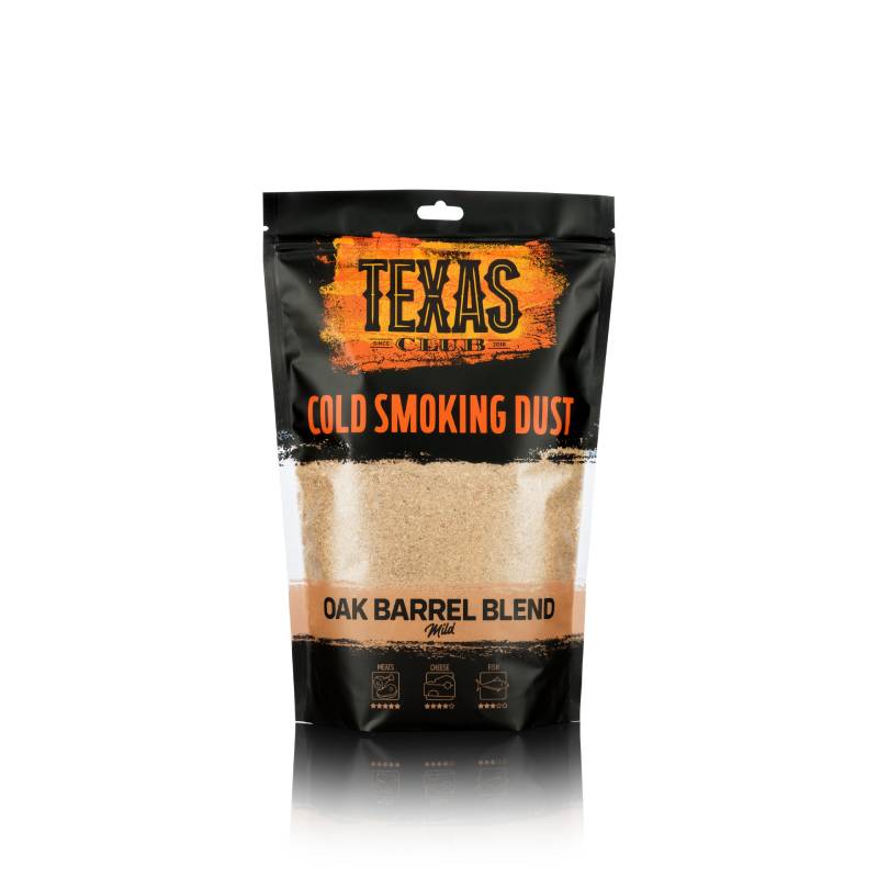 Texas Club Oak barrel blend cold smoking dust, 500g. - anydaydirect