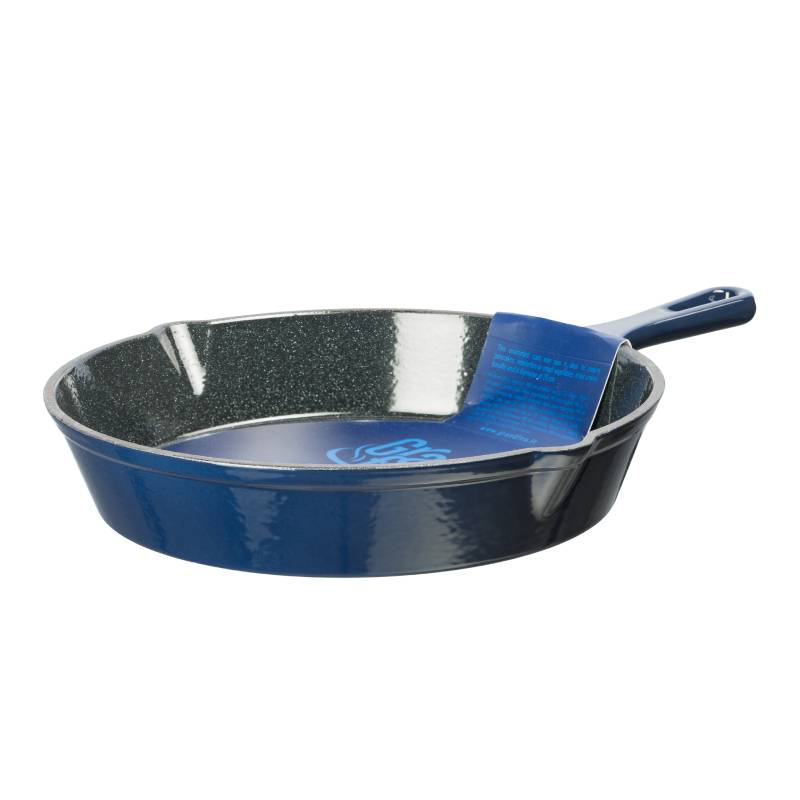 Grandfeu Blue Enamelled Cast Iron frying pan, Ø 25cm. - anydaydirect