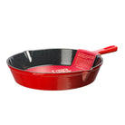Grandfeu Red Enamelled Cast Iron frying pan, Ø 25cm. - anydaydirect