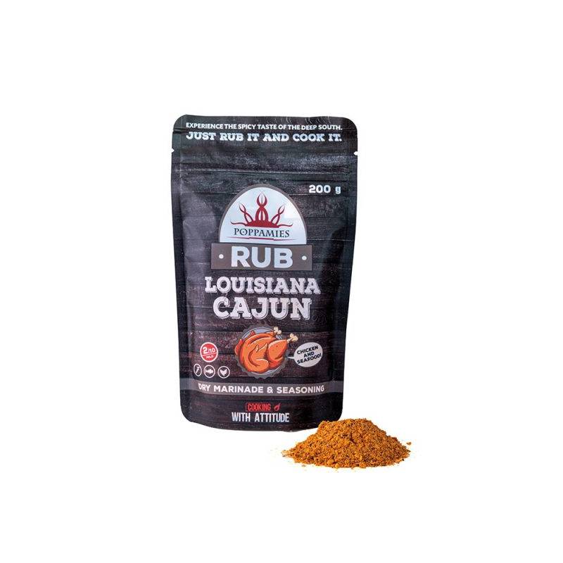 Poppamies Louisiana Cajun RUB, 200g. - anydaydirect