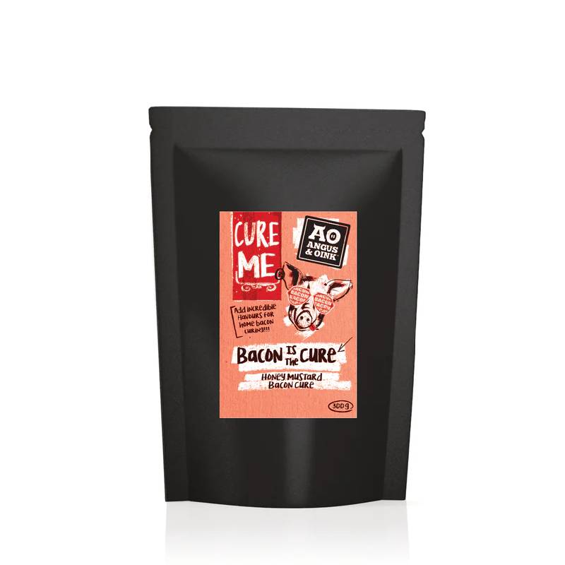 Angus &amp; Oink Honey Mustard Bacon Cure, 300g. - anydaydirect
